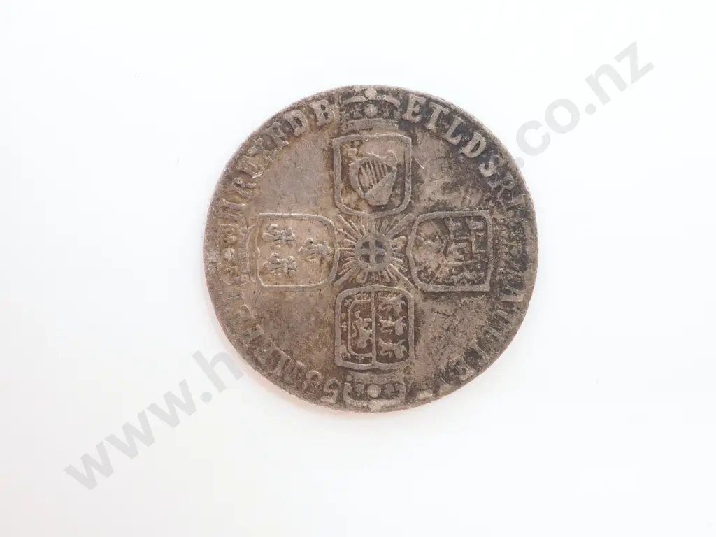 1758 United Kingdom Sixpence Image 1++