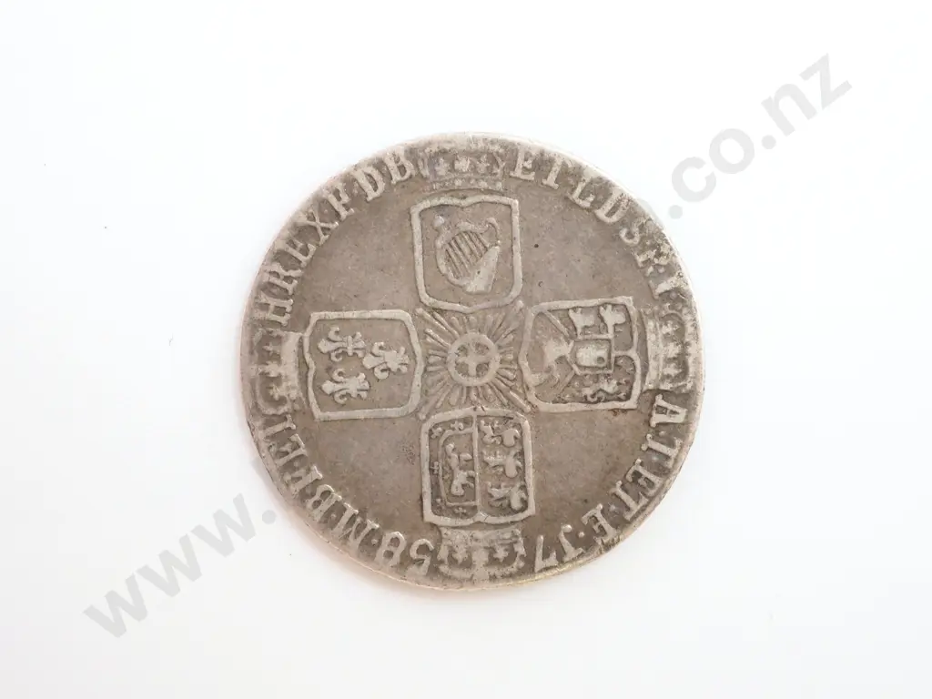 1758 United Kingdom Sixpence Image 1++