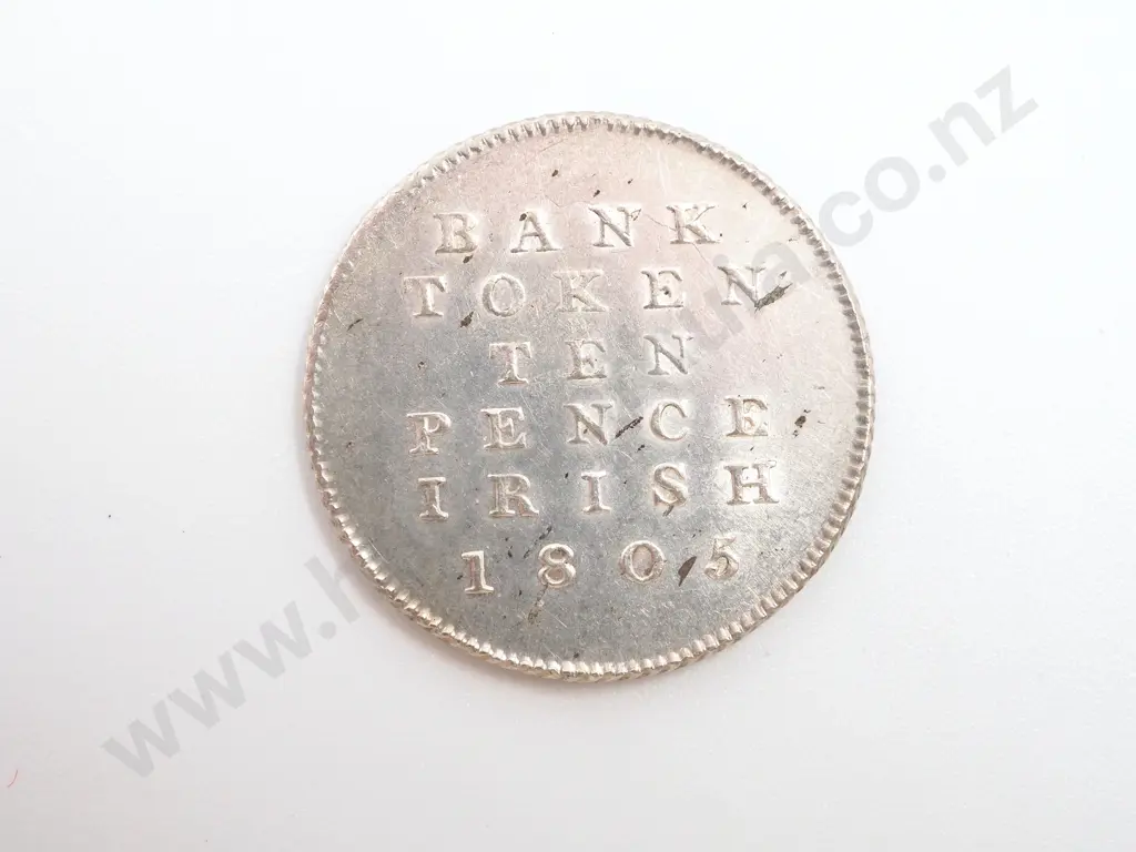 Ireland 1805 Ten Pence Bank Token Image 1++