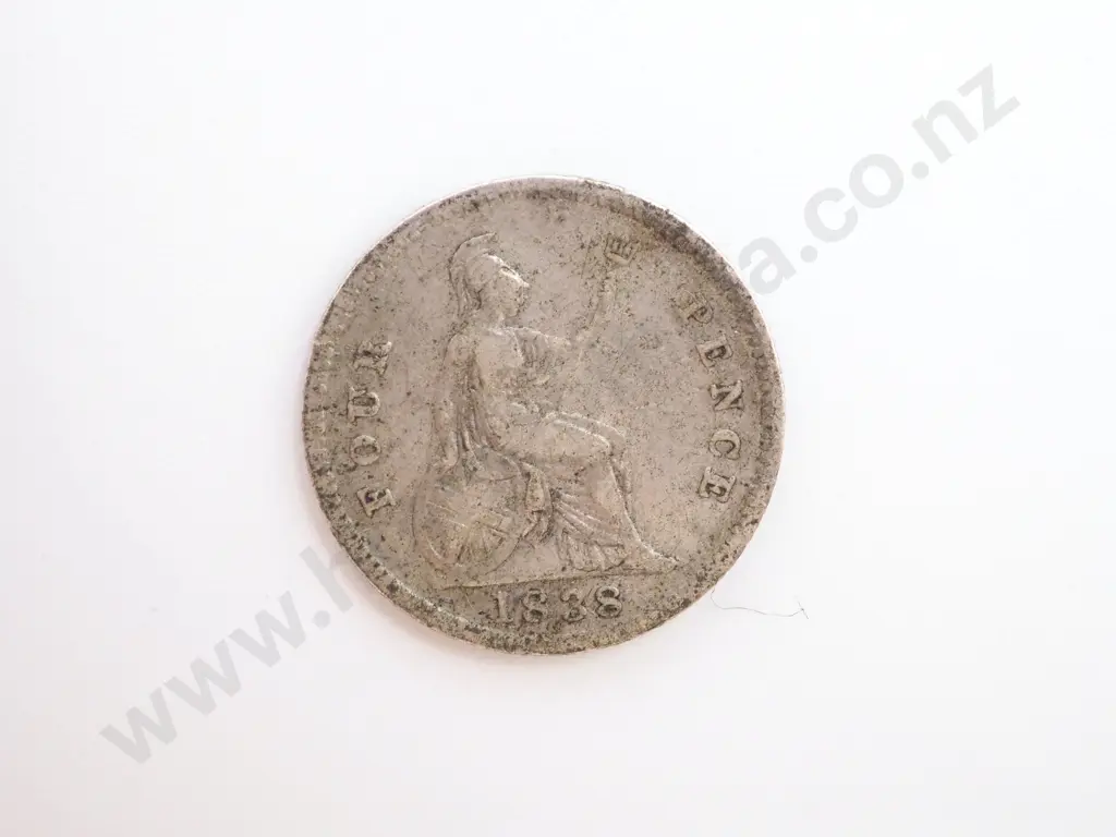 1838 United Kingdom Fourpence Image 1++