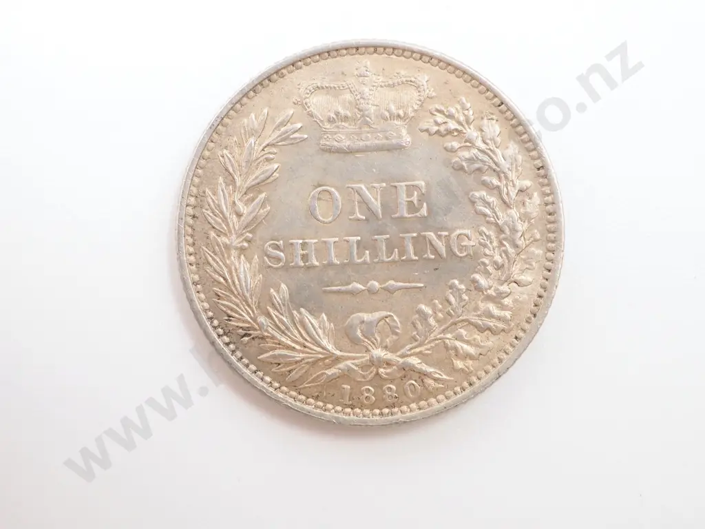 1880 United Kingdom Shilling Image 1++