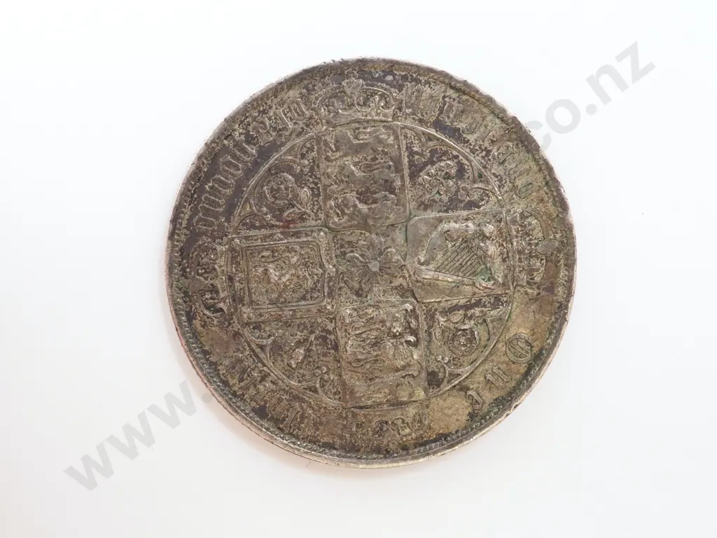 1881 United Kingdom Gothic Florin CV $300 USD Image 1++
