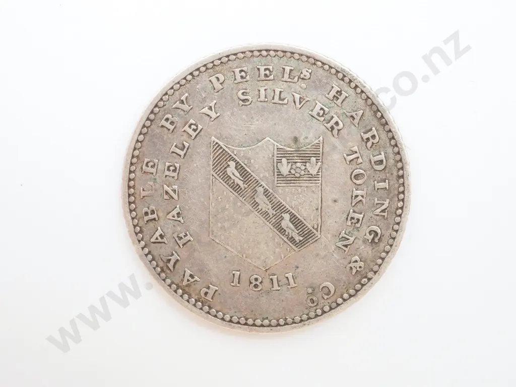 1811 Fazeley Silver Token Sixpence Image 1++