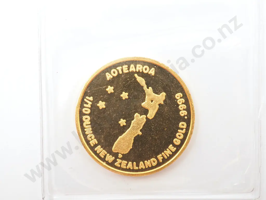 New Zealand 1/10 Oz Gold Kiwi Image 1++