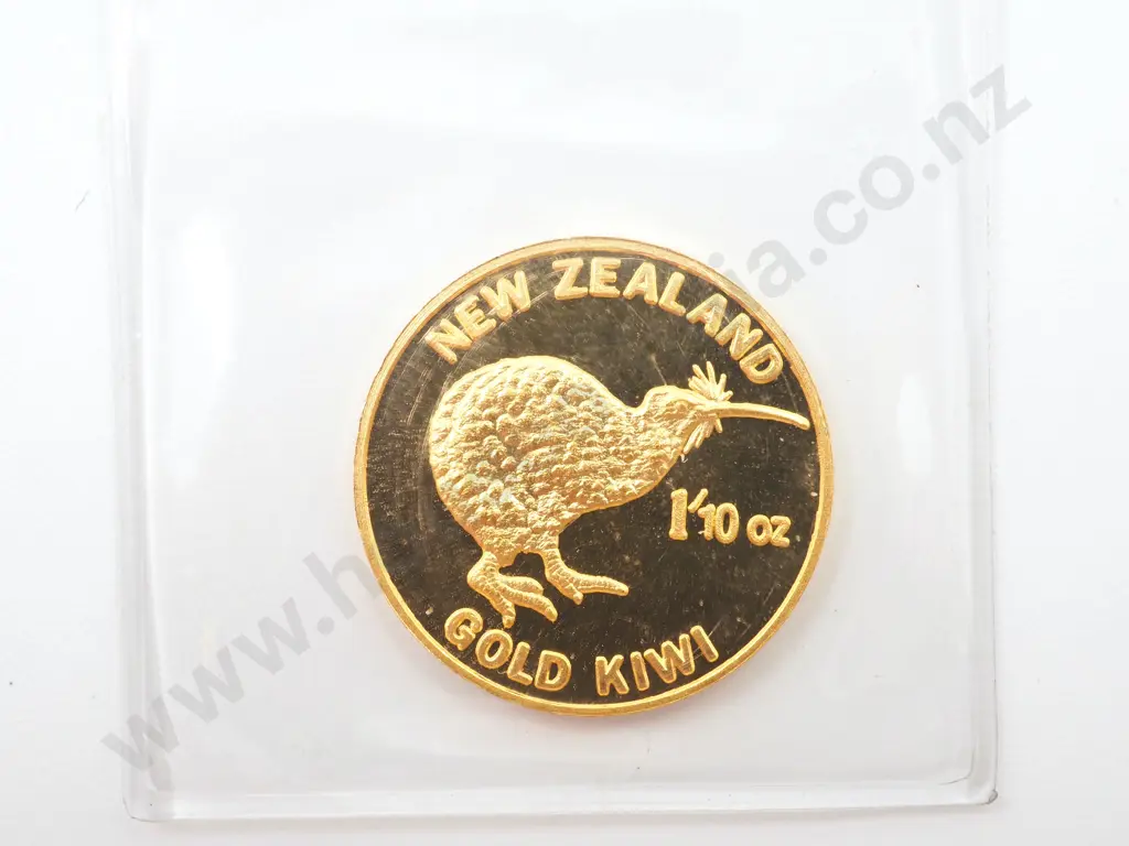 New Zealand 1/10 Oz Gold Kiwi Image 1++