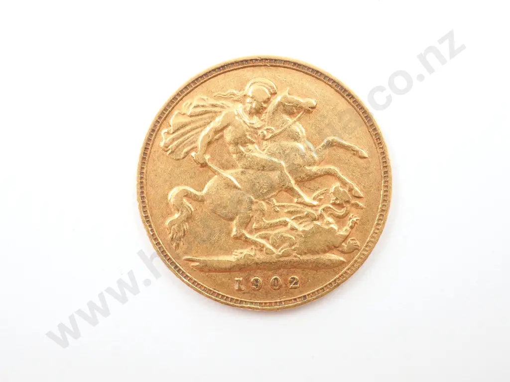 1902 United Kingdom Half Sovereign Image 1++