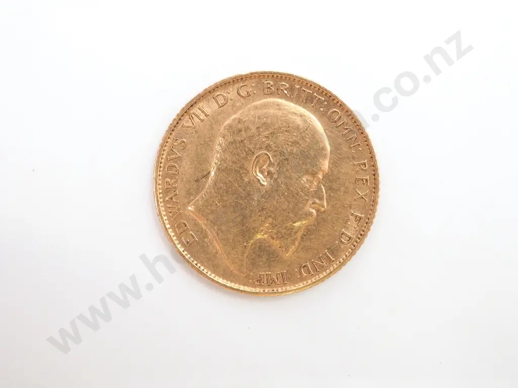 1910 Sydney Mint Half Sovereign  Image 1++