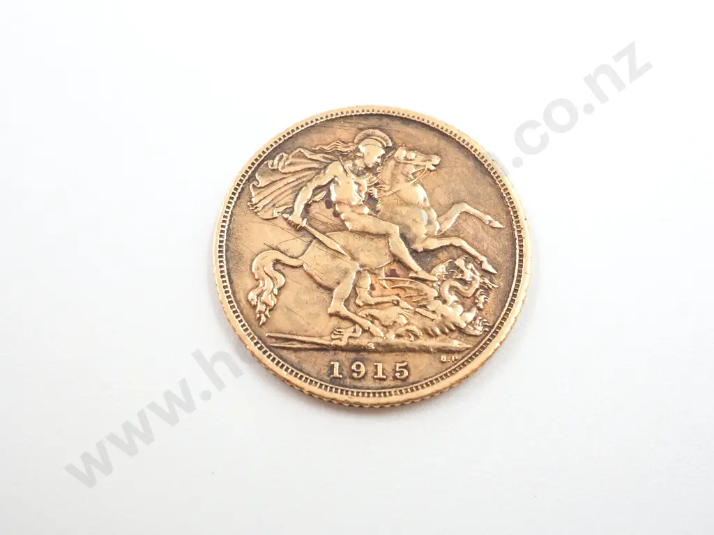 1915 Sydney Half Sovereign  Image 1++