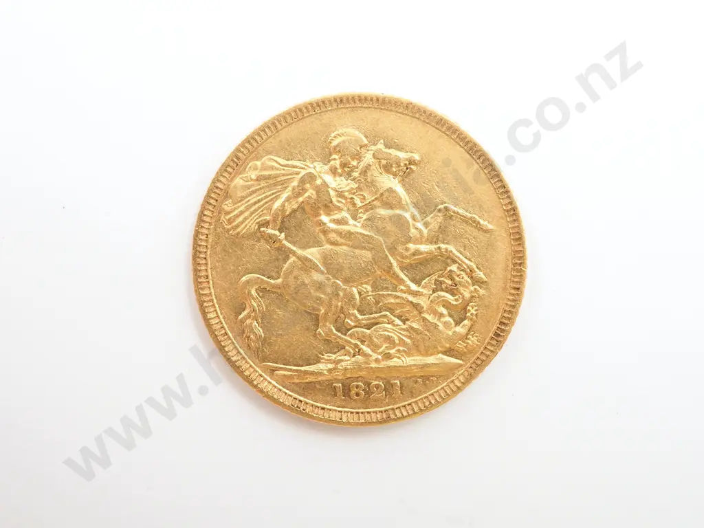 1821 United Kingdom Full Sovereign Image 1++