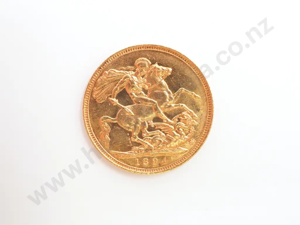 1894 Sydney Full Sovereign Image 1++