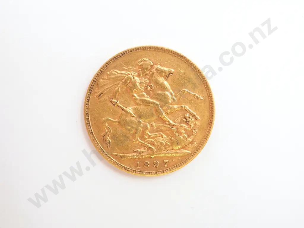 1897 Melbourne Full Sovereign  Image 1++