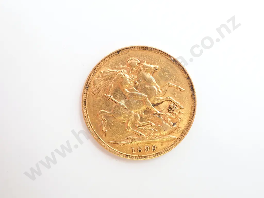 1891 United Kingdom Full Sovereign Image 1++