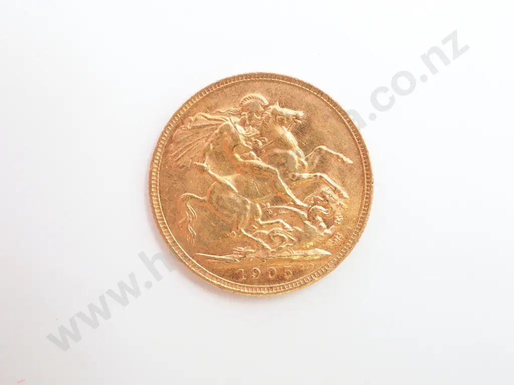 1905 Sydney Full Sovereign  Image 1++