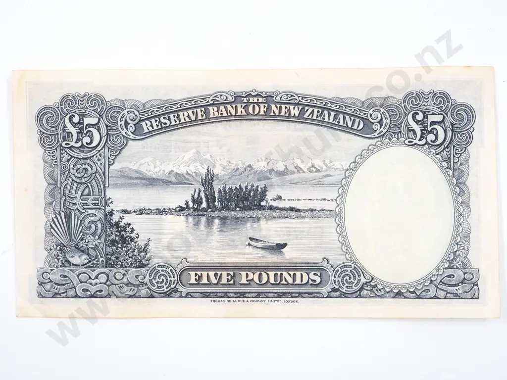 New Zealand Five Pound Banknote: Fleming Image 1++