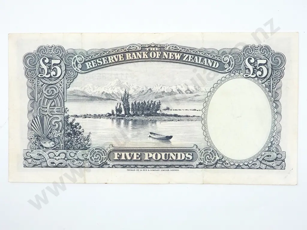 New Zealand Five Pound Banknote: Fleming Image 1++