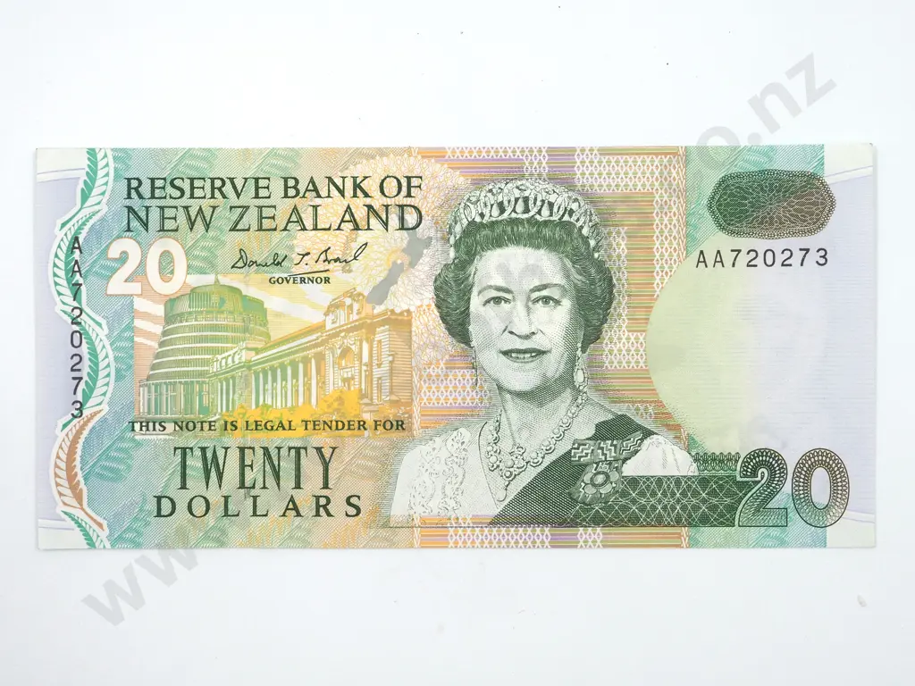 New Zealand Twenty Dollar Banknote: Don Brash Image 1++