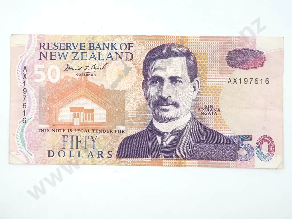 New Zealand Fifty Dollar Banknote: Don Brash Image 1++