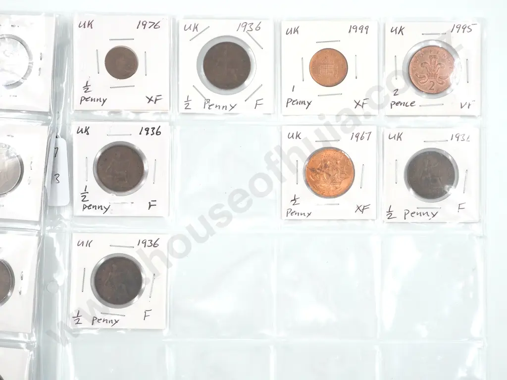 28 Graded United Kingdom Pennies Image 1++