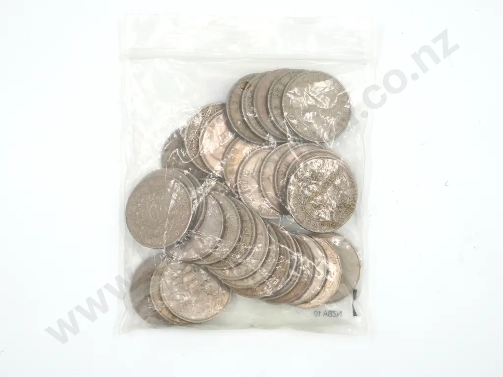 480 Grams of New Zealand Half Crowns Image 1++