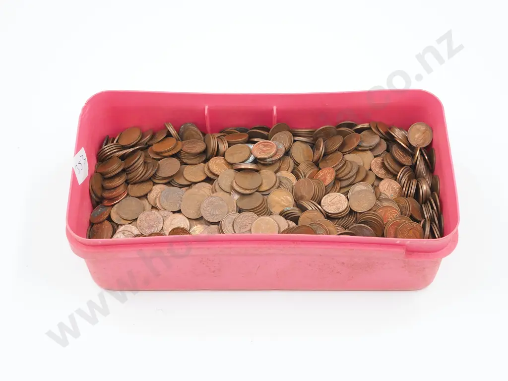 5.147 KGs of Assorted New Zealand 1 Cent Coins Image 1++