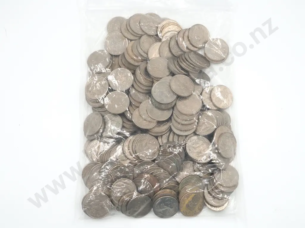 230 (Approx.) New Zealand 20 Cent Coins Pre 2006 Image 1++
