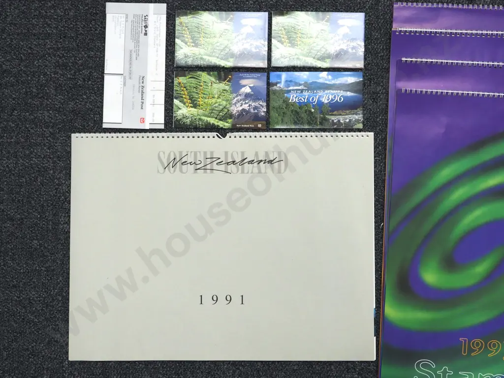 Collection of NZ Stamp Calendars & Stamps Image 1++