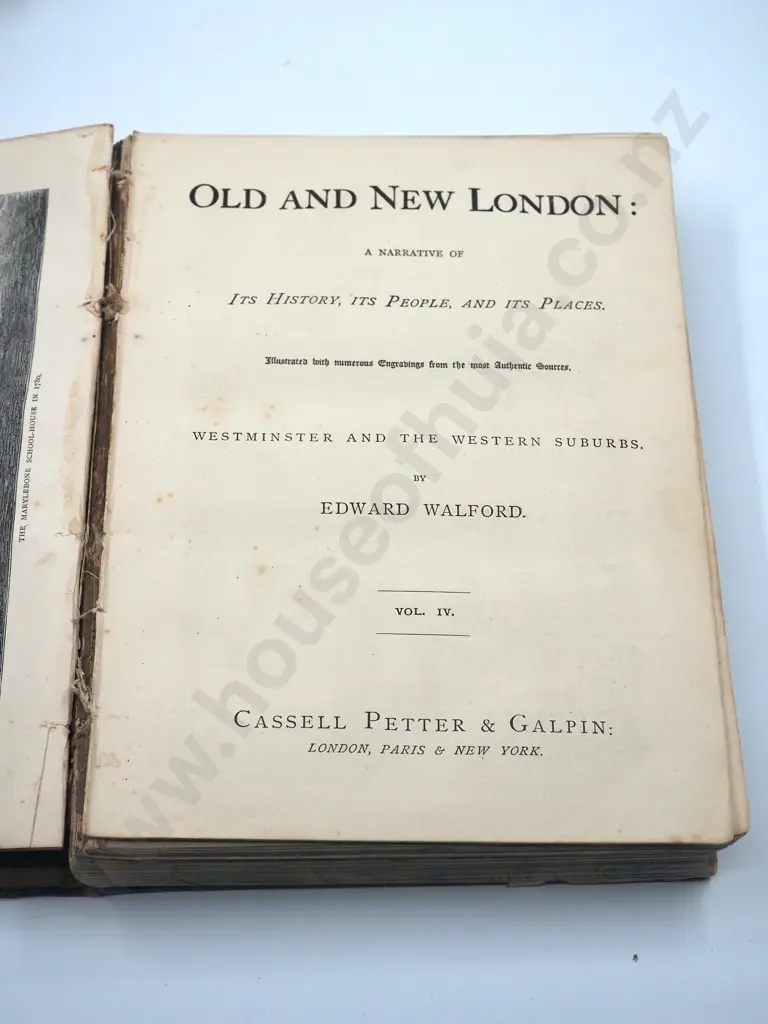 Old & New London Vol 2 & 4: Edward Walford A/F Image 1++