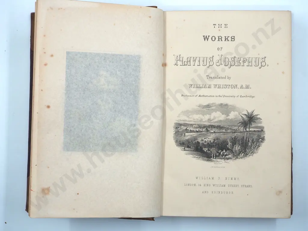 The Works of Flavius Josephus: Public Library Otago  Image 1++