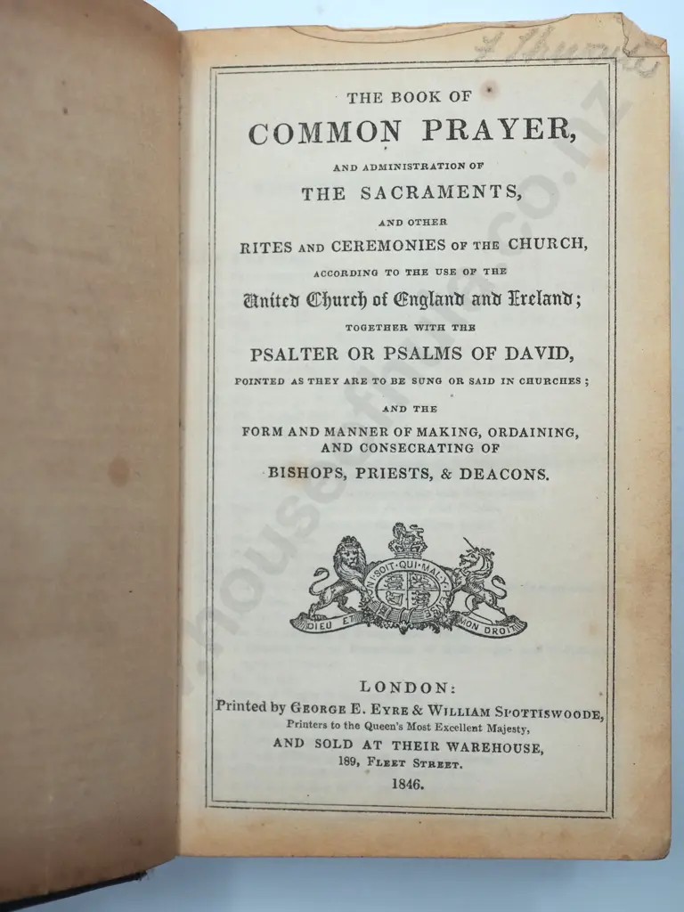 Two English Religious Books in Original Leather Folder 1840's Image 1++