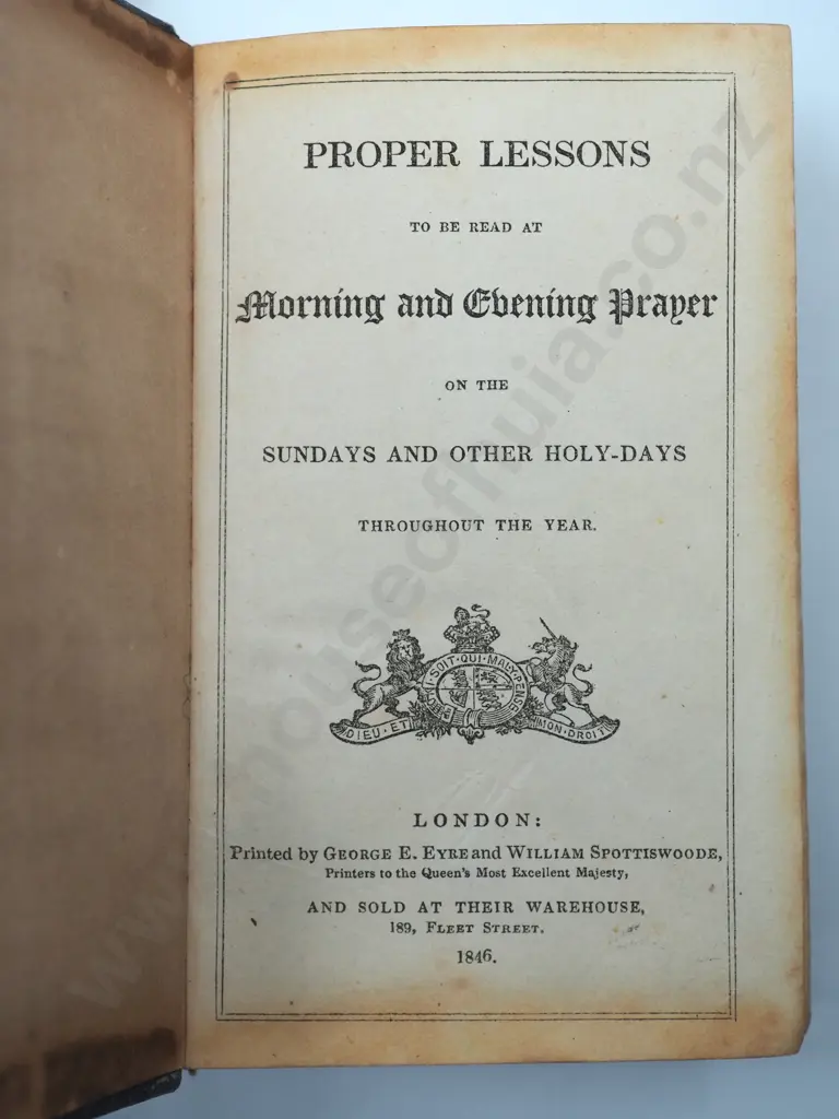 Two English Religious Books in Original Leather Folder 1840's Image 1++