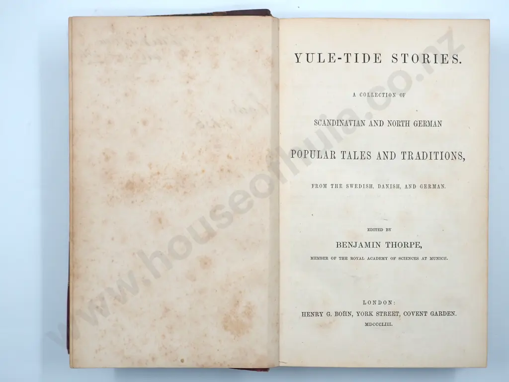 Yule-Tide Stories: Benjamin Thorpe 1856 Image 1++
