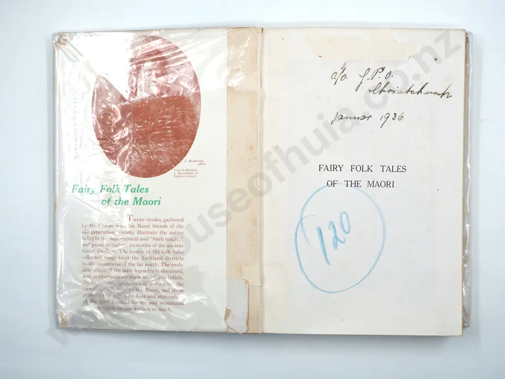 Fairy Folk Tales of the Maori by James Cowan Second Edition & Maoriland Fair Tales by Edith Howes 1950 A/F Image 1++