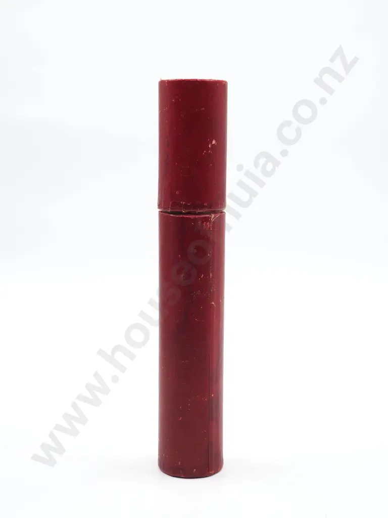 Kew Gardens Student Gardeners Certificate in Red Leather Case to Desmond Riach  Image 1++