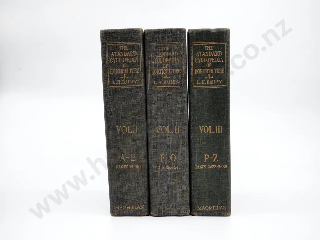 The Standard Cyclopedia of Horticulture: L H Bailey (In Three Volumes, all in good condition)  Image 1++