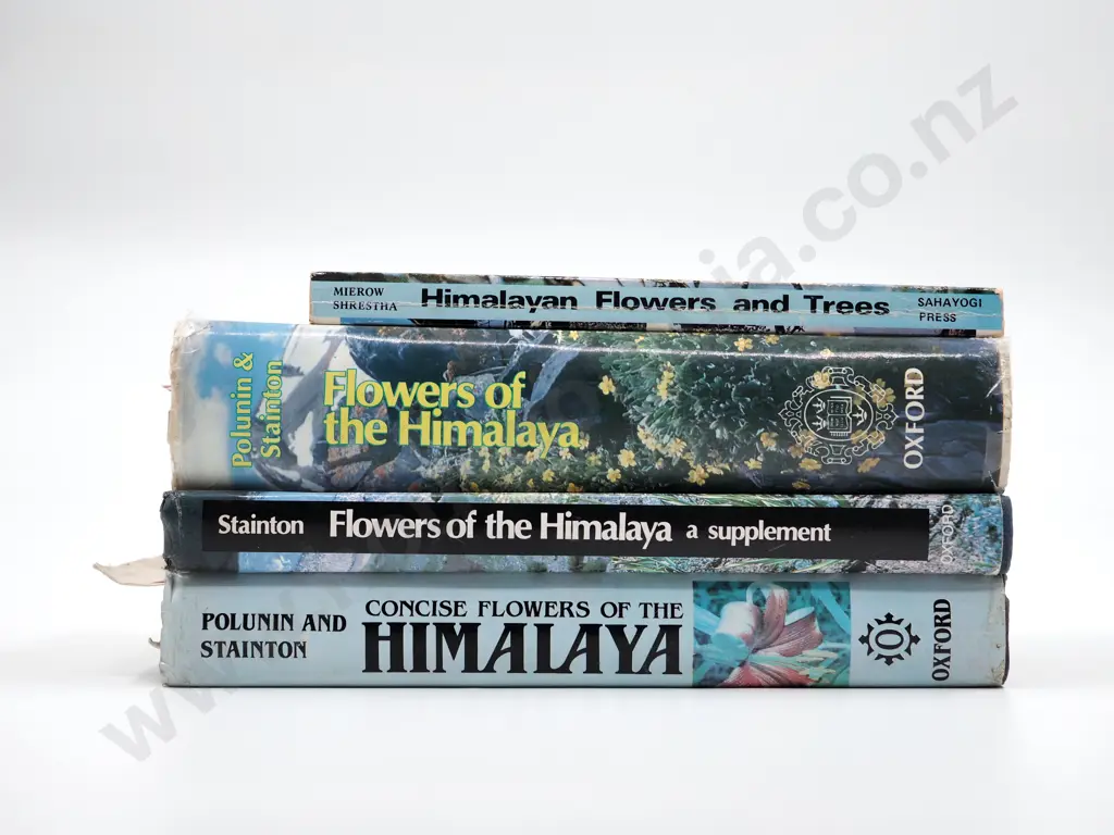 Lot of Four Books Relating to Flowers & Trees of the Himalayas  Image 1++