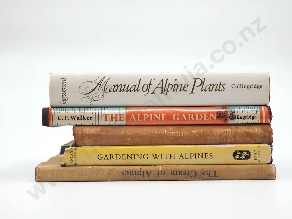 Lot of Five Books on Alpine plants Image 1++