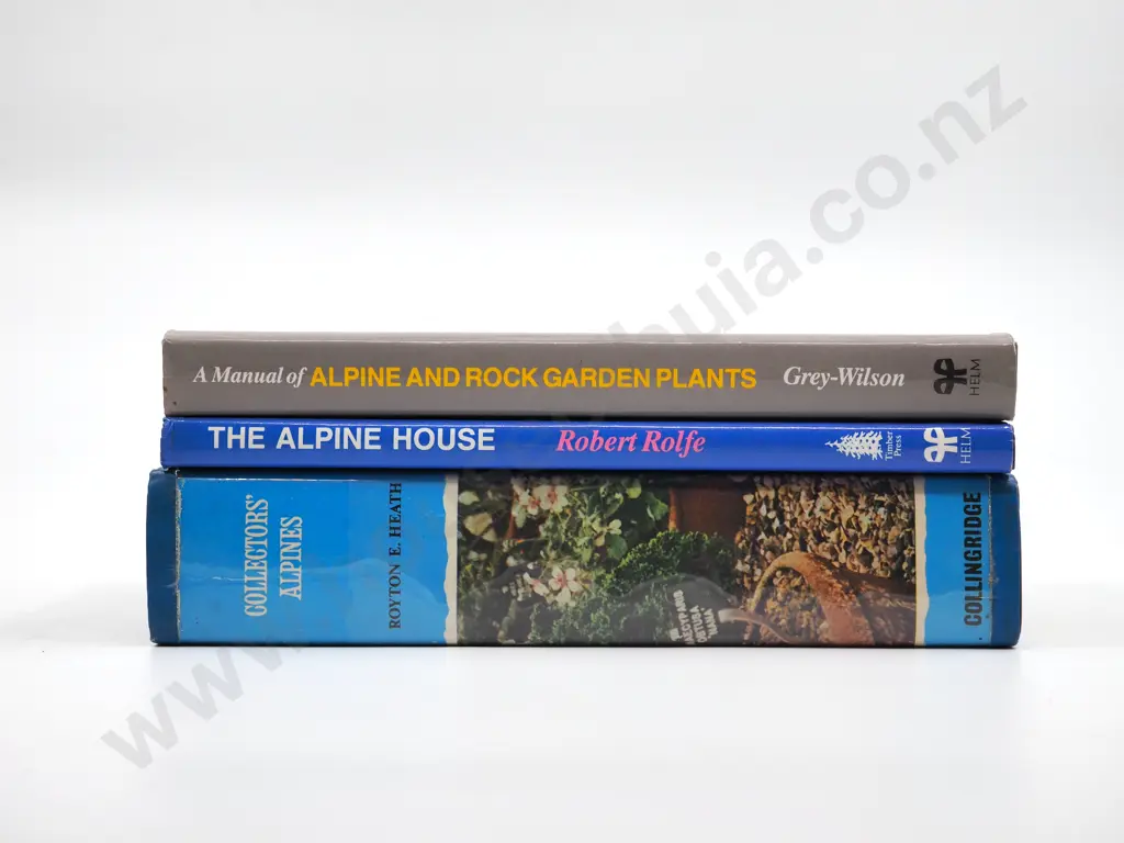 Lot of Three Books on Alpine Plants Image 1++