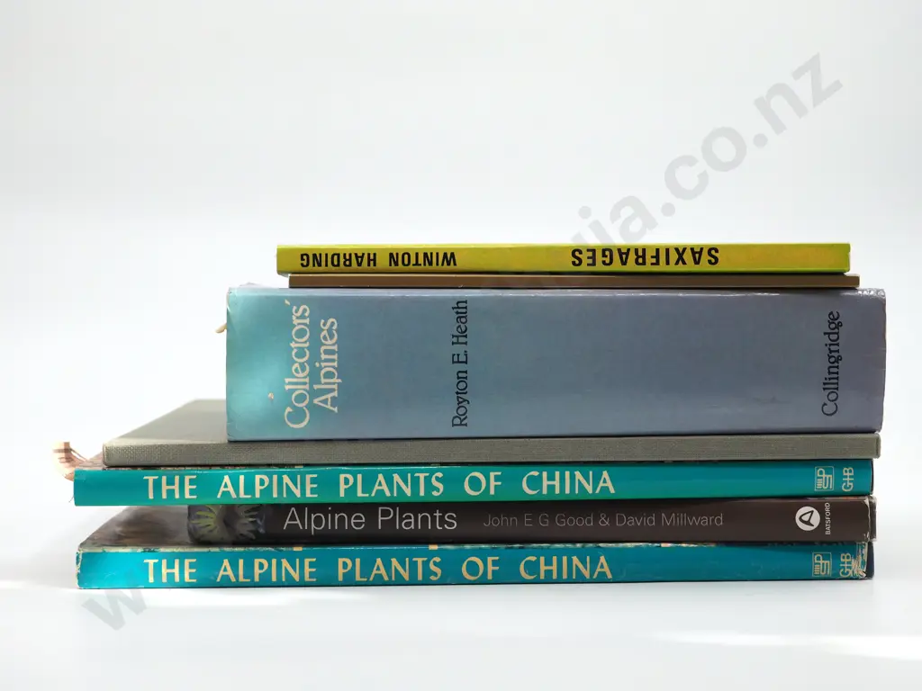Lot of 7 Books on Alpine Flowers and Plants Image 1++