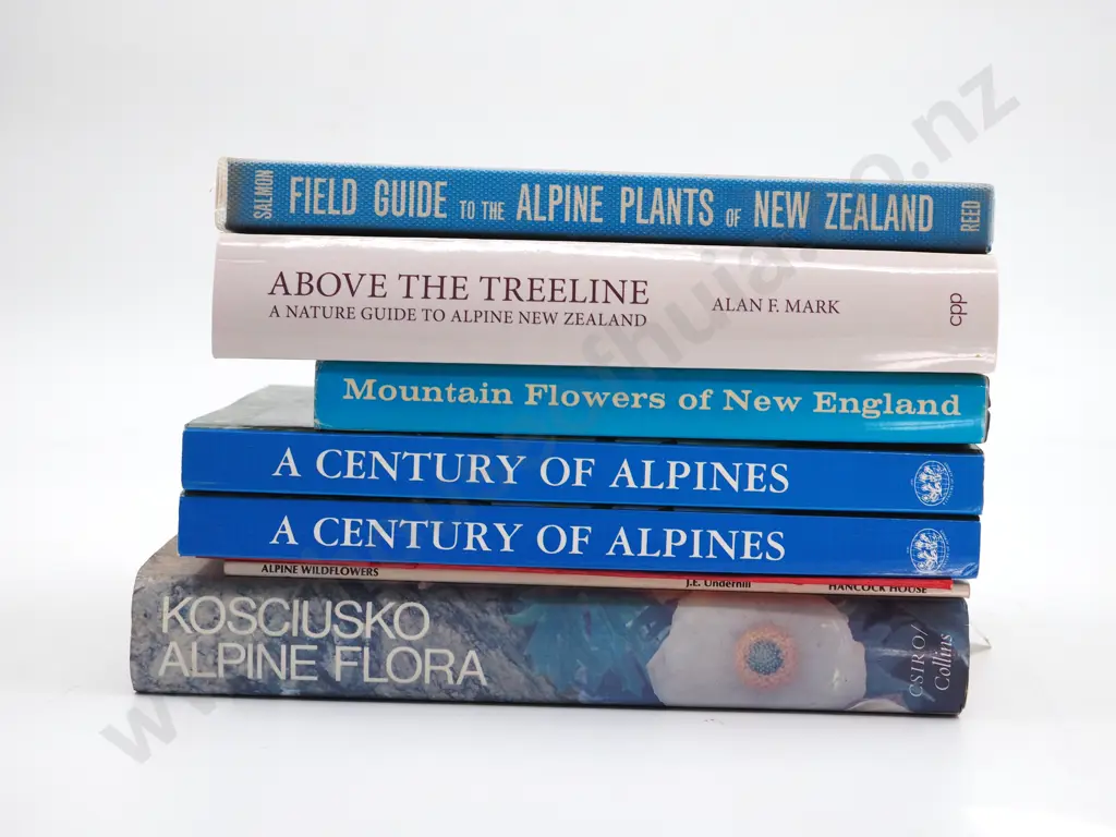 Lot of Seven Books on Alpine Plants Image 1++
