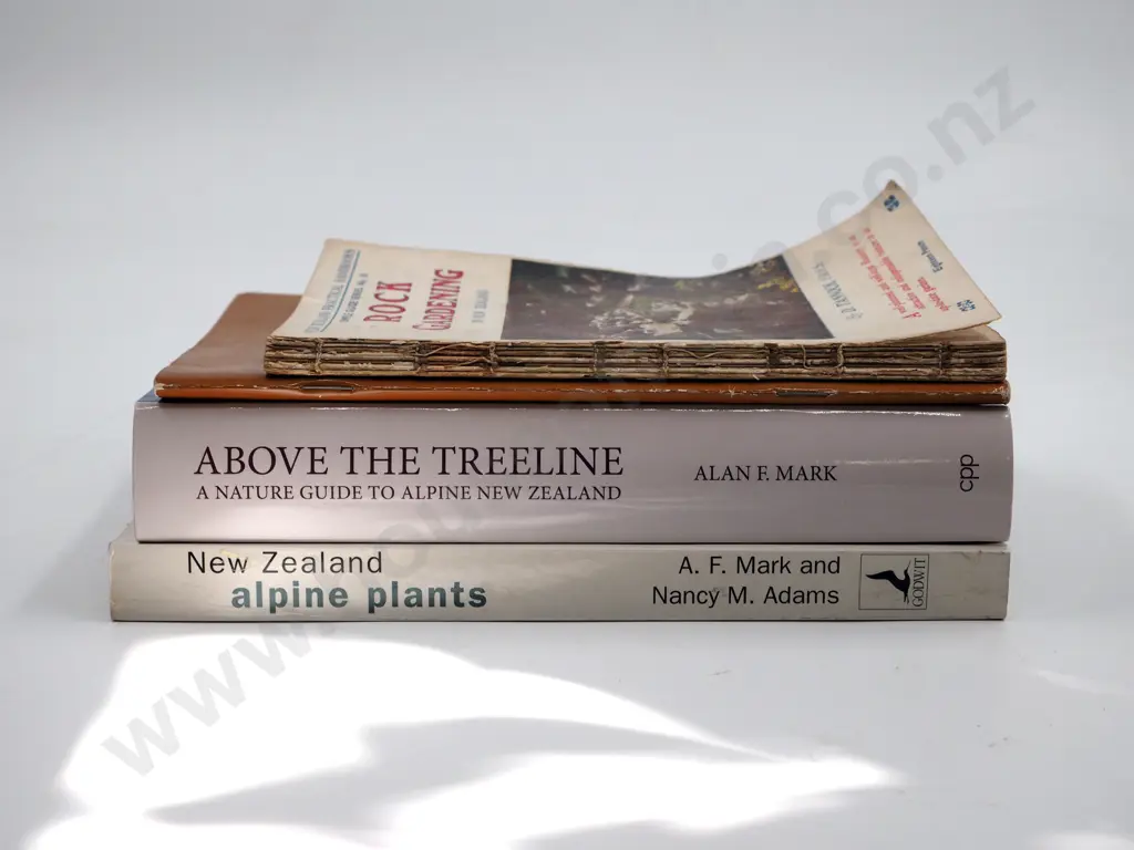 Lot of Four Books on Alpine Plants and Rock Gardening Image 1++