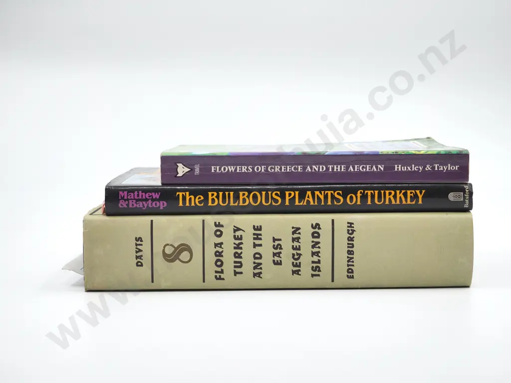 Lot of Three Books on Aegean Plants Image 1++