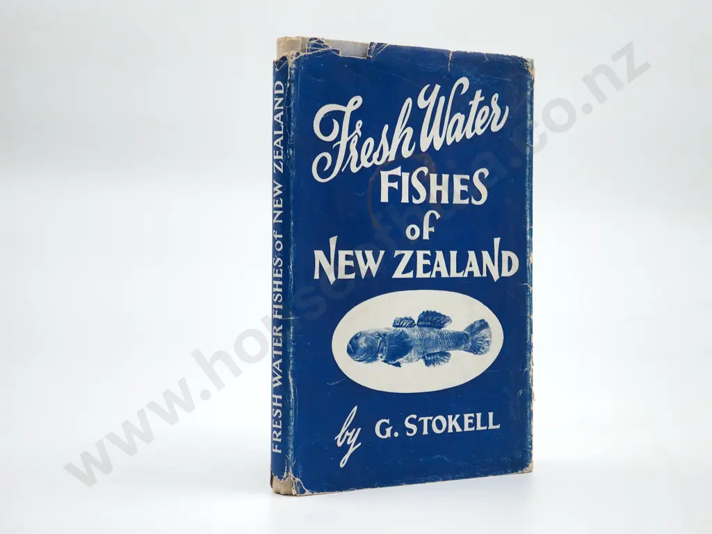 A Lot of Four Books on New Zealand Fish, including "Fresh Water Fishes of New Zealand" by G. Stokell Image 1++