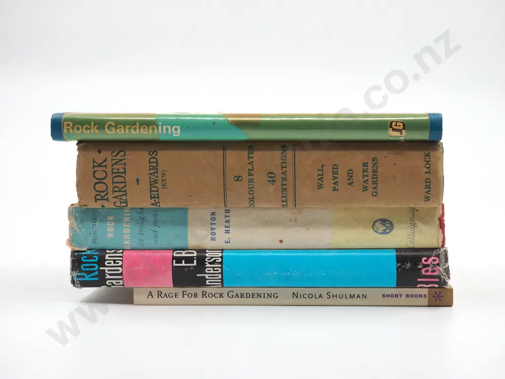 Lot of Five Books on Rock Gardens Image 1++
