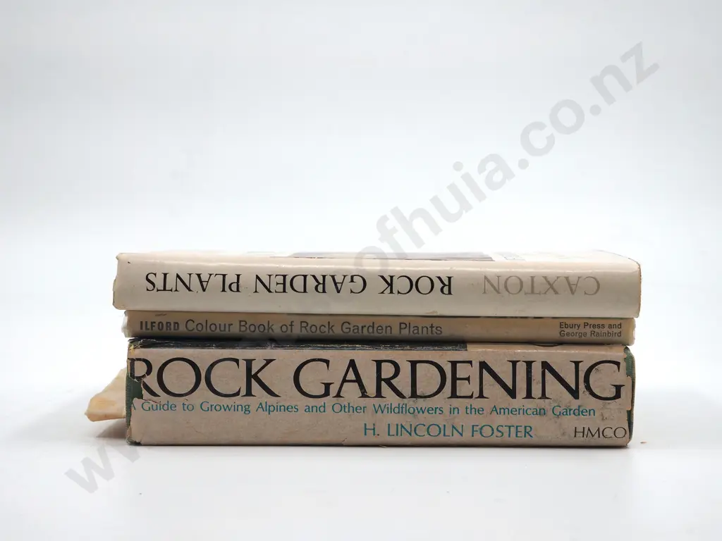 Lot of Three Books on Rock Garden Plants Image 1++