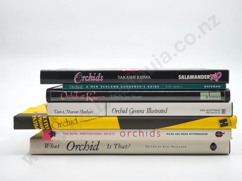 Lot of Seven Books on Orchids Image 1++