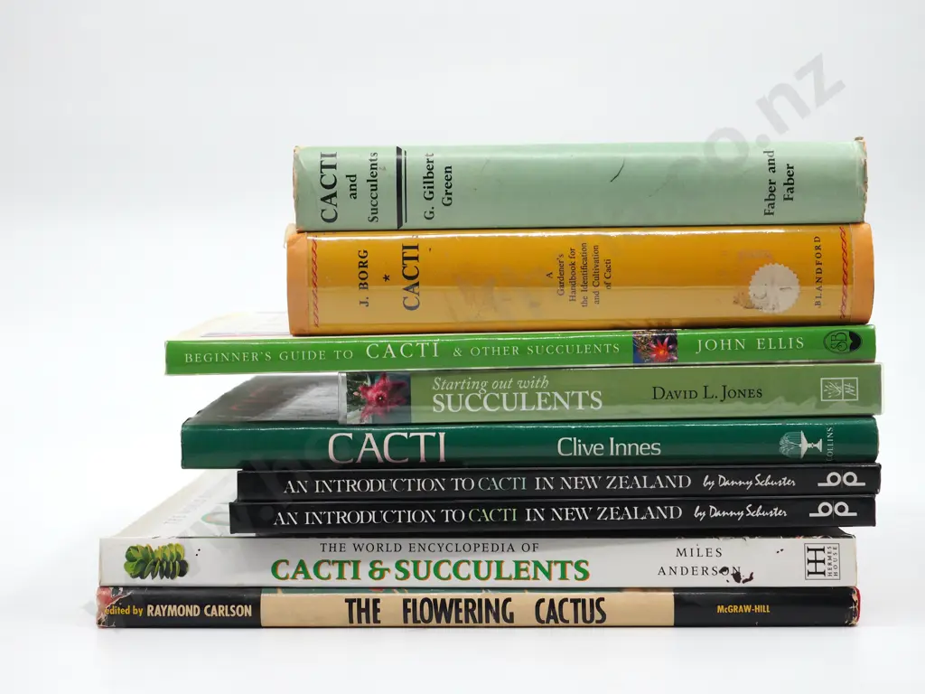 Lot of Nine Books on Cacti & Succulents Image 1++