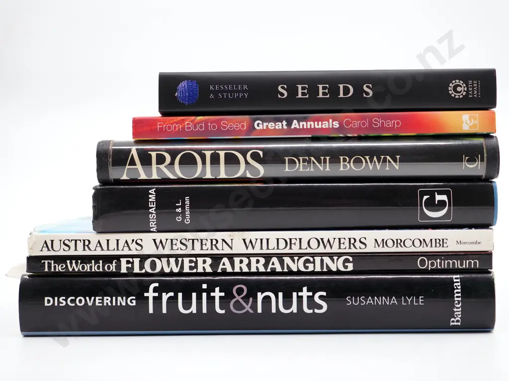 Lot of Seven Decorative Plant-Related Coffee Table Books Image 1++
