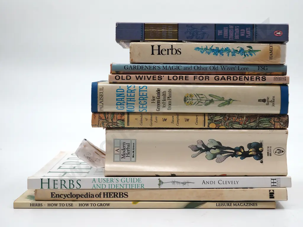 Lot of Ten Books Related to Herbs and Remedies Image 1++
