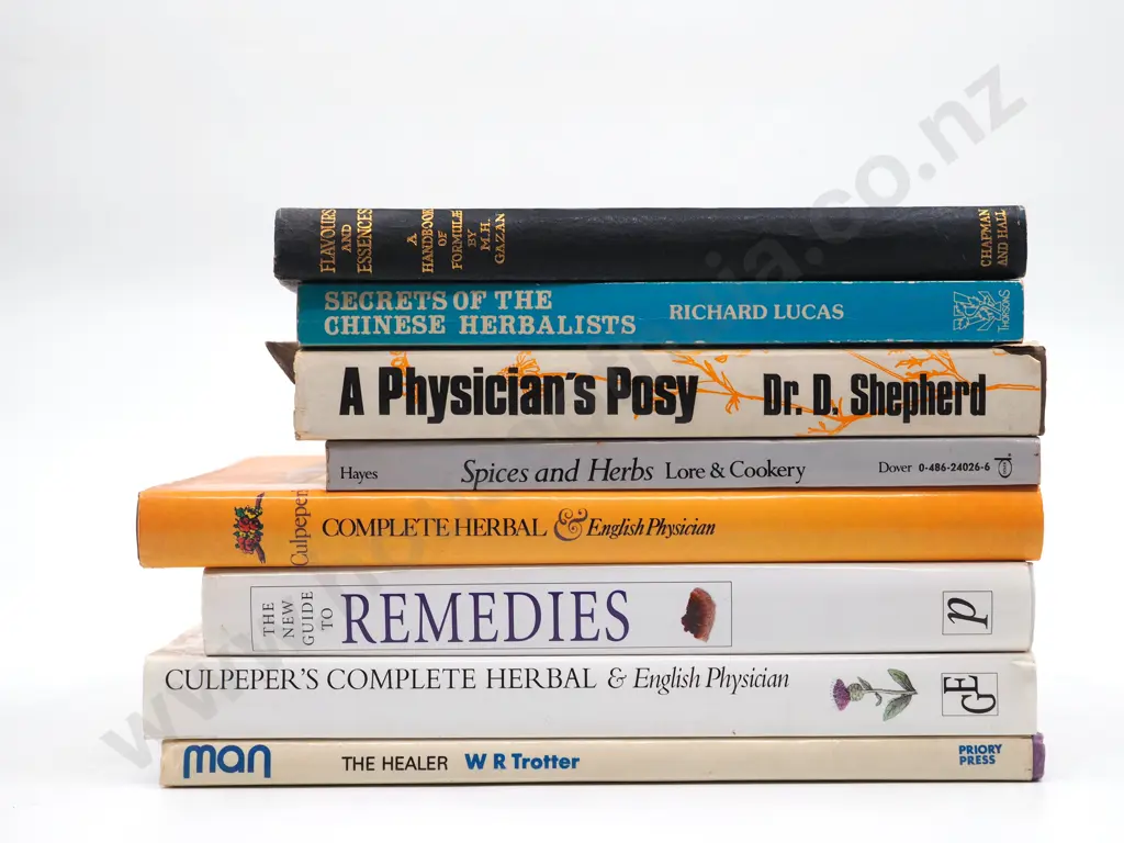 Lot of Eight Books Related to Herbs & Medicinal Uses Image 1++