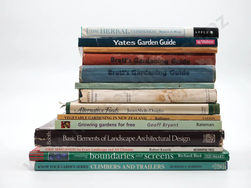 Lot of Fourteen Books on Gardening & Edible Plants  Image 1++